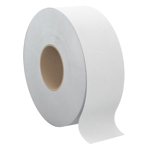 Pro Select&reg; Toilet Paper, Jumbo Roll, 1 Ply, 2000' Length, White Fastek