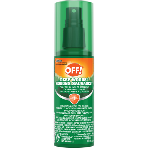 OFF! Deep Woods&reg; Insect Repellent, 25% DEET, Spray, 100 ml Fastek
