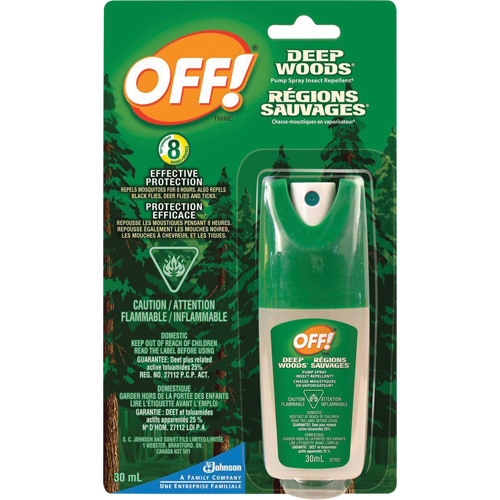 OFF! Deep Woods&reg; Insect Repellent, 25% DEET, Spray, 30 ml Fastek
