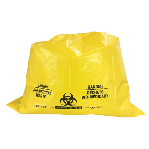 Sure-Guard Bio-Medical Waste Liners, Bio-Hazard, 29" L x 21-1/2" W, 2 mil Fastek