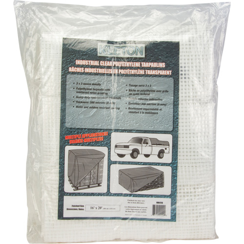 Clear Tarp, 60' x 40' x 8 mils Fastek