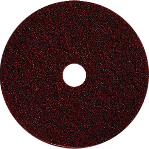 Floor Maintenance Pads, 17", Stripping, Brown Fastek