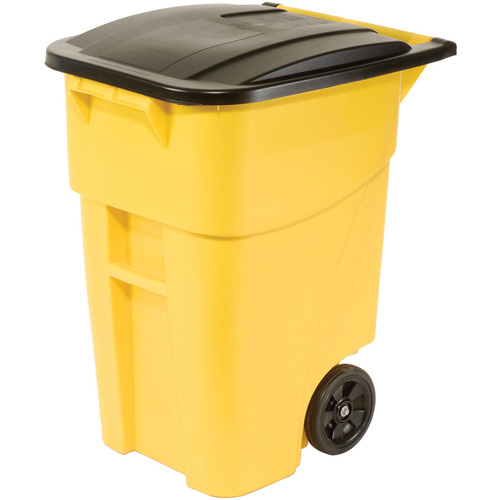 Contenant roulant BRUTE, Bord de rue, Plastique, 50 gal. US Fastek