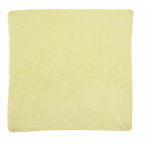 Light-Duty Cleaning Cloth, Microfibre, Yellow Fastek