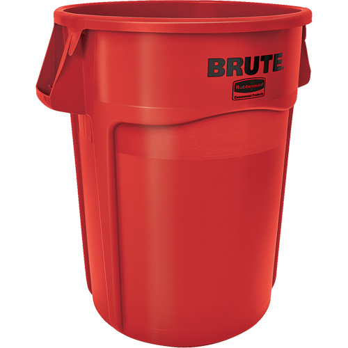 Round Brute&reg; Containers, Polyethylene, 32 US gal. Fastek