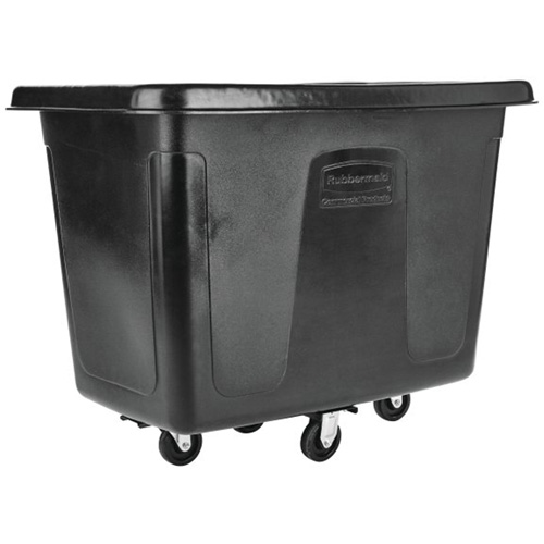 Bulk Cube Truck, Polyethylene, 42-13/16" L x 28" W x 33" H, 12 cu.ft. Volume, 400 lbs. Capacity Fastek