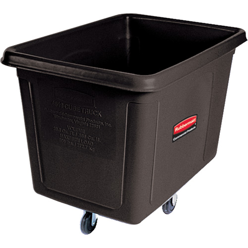 Bulk Cube Truck, Polyethylene, 48" L x 34-1/16" W x 36-1/2" H, 20 cu.ft. Volume, 600 lbs. Capacity Fastek