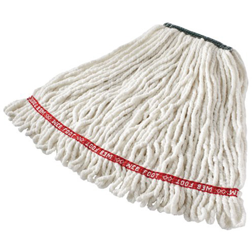 Web Foot&reg; Shrinkless Wet Mop, Antimicrobial, Yarn, 20 oz., Loop Style Fastek
