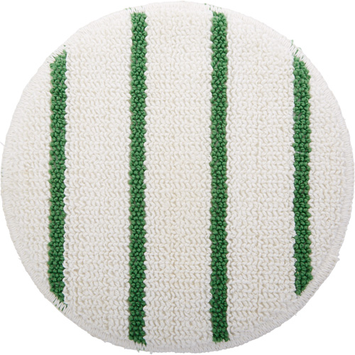 Floor Machine Pad, 19", Cleaning, White Fastek