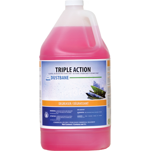 Triple Action - Cleaner, Degreaser, and Disinfectant, 5 L, Jug Fastek