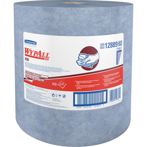 Essuie-tout X90 jumbo en rouleau, Robuste, 12-1/5" lo x 12-2/5" la Fastek