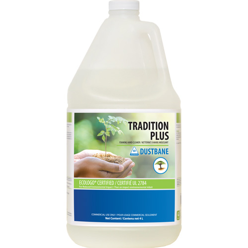 Tradition Plus Hand Cleaner, Foam, 4 L, Unscented Fastek