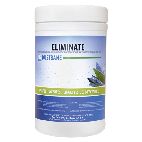 Eliminate Virucide Wipes, 7" x 8", 180 Count Fastek