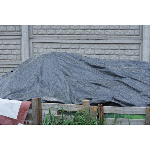 Tarp, Light Industrial Duty, Black, 6' x 8' x 8 mils Fastek