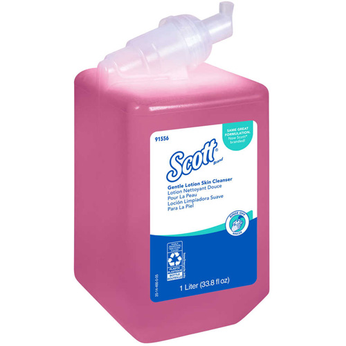 Scott&reg; Pro Gentle Lotion Skin Cleanser, Cream, 1 L, Scented Fastek