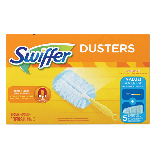 Duster Kit, Slip On Style, Microfibre, 5" L x 3-1/2" W Fastek