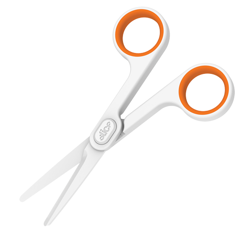 Slice Small Ceramic Scissors, 6", Rings Handle Fastek