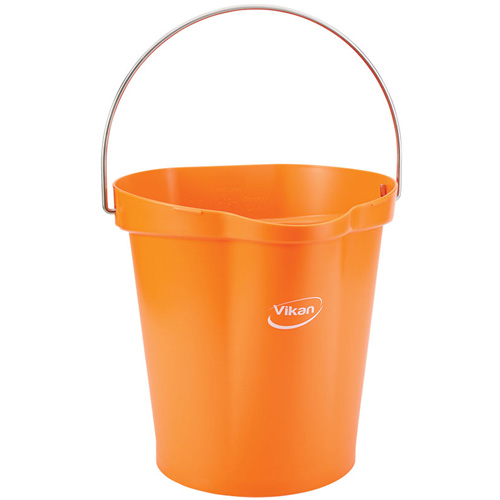 Food Hygiene Bucket, Tangerine, 3 US gal. Fastek