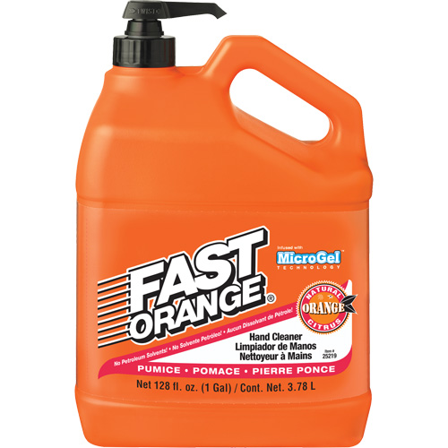 Hand Cleaner, Pumice, 3.78 L, Pump Bottle, Fresh Scent Fastek