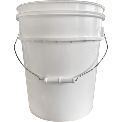 Seau avec couvercle, Plastique, 5,25 gal. Fastek