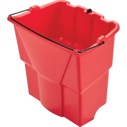 Seau optionnel Wavebrake pour eau sale, Capacit&eacute; de 4.5 gal. US (18 pintes), Rouge Fastek