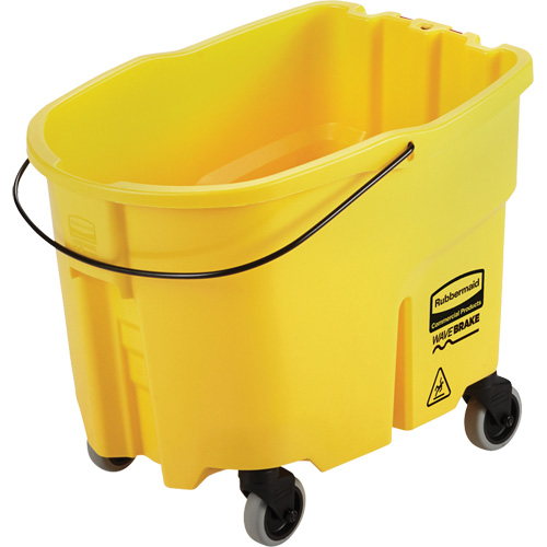 Seau pour vadrouille Wavebrake, Capacit&eacute; de 8.75 gal. US (35 pintes), Jaune Fastek
