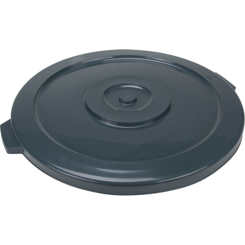 Waste Container Lid, Flat Lid, Plastic/Polyethylene, Fits Container Size: 24" Dia. Fastek