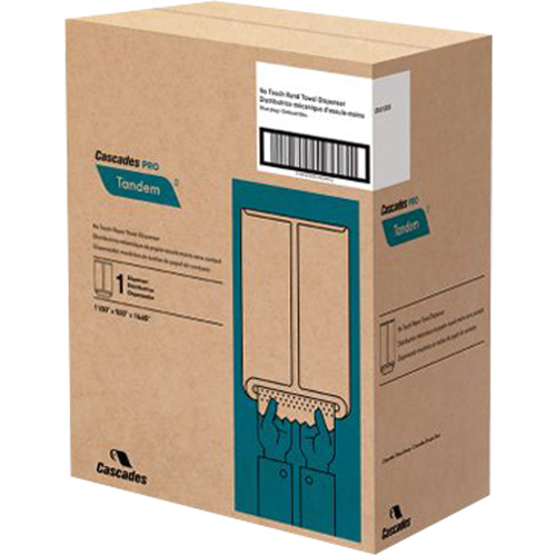 Distributeur d'essuie-mains Pro Tandem, Sans contact, 11,5" la x 9" p x 16,6" h Fastek