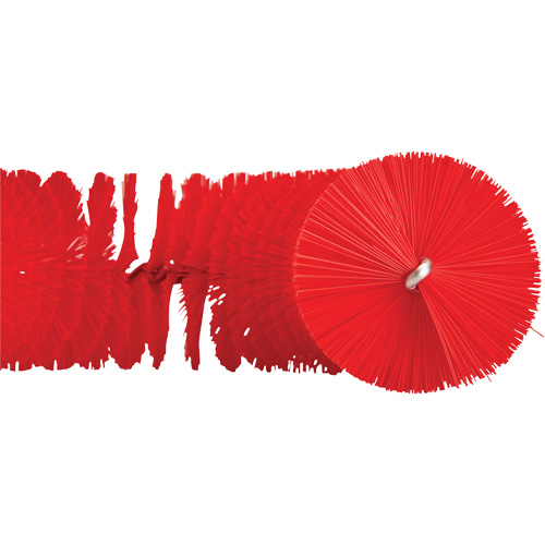 Brosse recourb&eacute;e, Soies Moyen/Ferme, Longueur de 15-1/2", Rouge Fastek