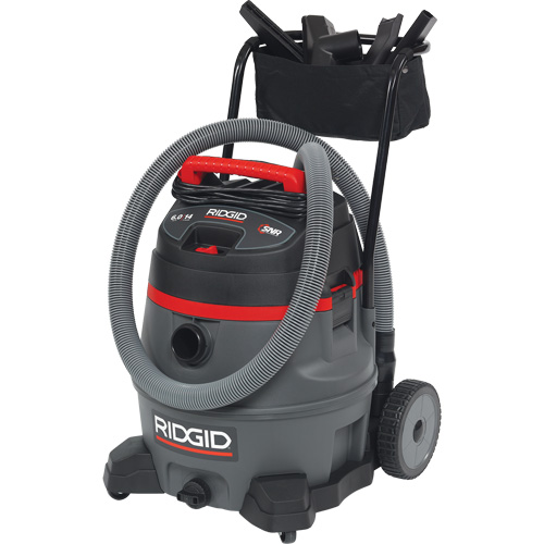 NXT Industrial Vacuum with Cart, Wet-Dry, 6 HP, 14 US Gal. (53 Litres) Fastek