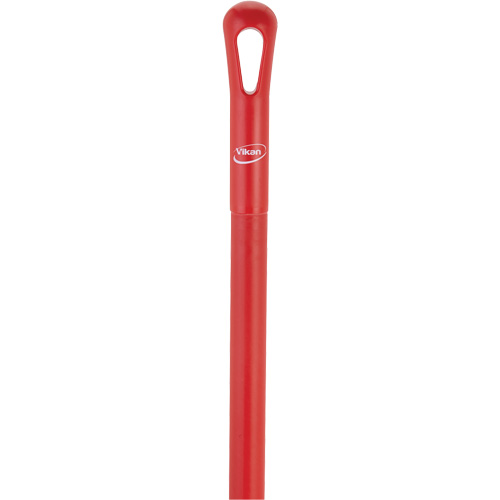 Ultra Hygiene Handle, Broom/Scraper/Squeegee, Red, Ergonomic, 59" L Fastek