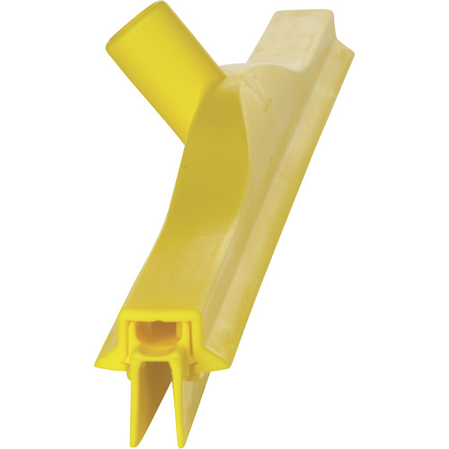 Double Blade Ultra Hygiene Squeegee, 24", Yellow Fastek