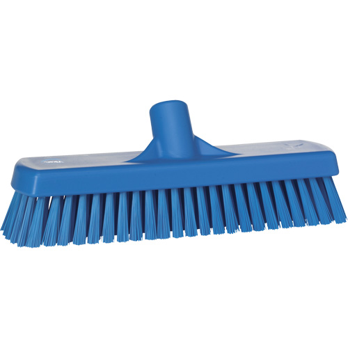 Brosse &agrave; r&eacute;curer pour planchers et murs, Crins Ferme, 12", Polyester, Bleu Fastek