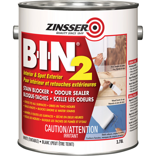 B-I-N&reg; 2 Primer, White, Very Flat, 3.78 L, Gallon Fastek