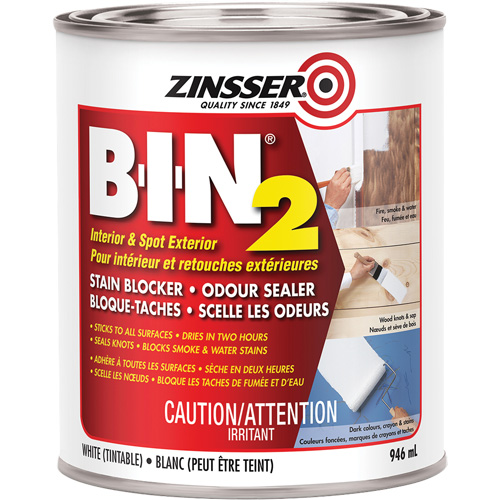 Appr&ecirc;t B-I-N 2, Blanc, Tr&egrave;s mat, 946 ml, Canette Fastek