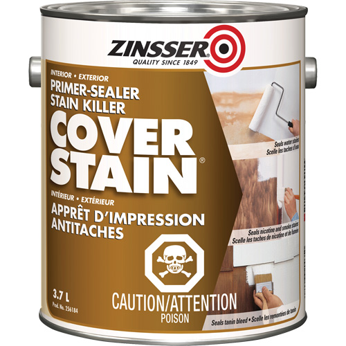 Cover Stain&reg; Oil-Base Primer Sealer, 3.7 L, Gallon, White Fastek