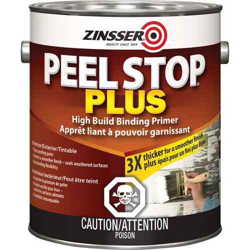 Peel Stop&reg; Plus High Build Binding Primer, 3.78 L, Gallon, White Fastek