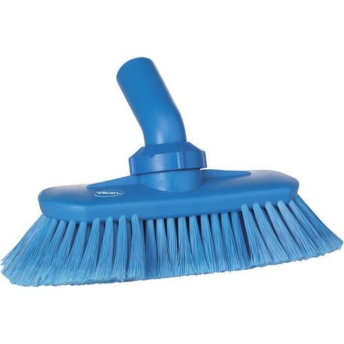 Brosse de lavage aliment&eacute;e en eau et &agrave; angle r&eacute;glable, Soies Doux, Longueur de 9-1/4", Bleu Fastek