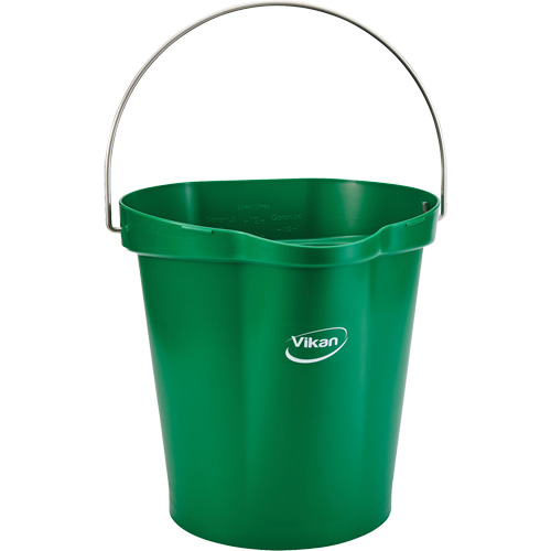 Seau pour l'hygi&egrave;ne des aliments, Vert, 3 gal. US Fastek