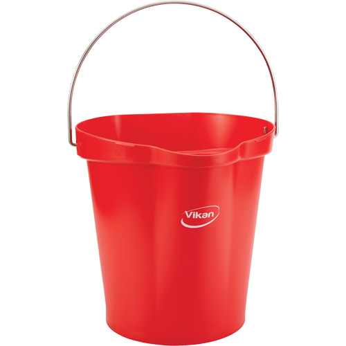 Seau pour l'hygi&egrave;ne des aliments, Rouge, 3 gal. US Fastek