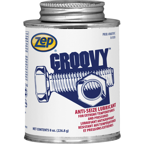 Groovy Lubricant & Anti-Seize, 8 oz., Brush Top Can, 2100°F (1100°C) Max. Temp Fastek