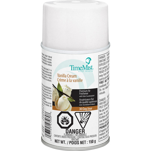 TimeMist&reg; Industrial Strength Air Freshener, Vanilla Cream, Aerosol Can/Cartridge Fastek