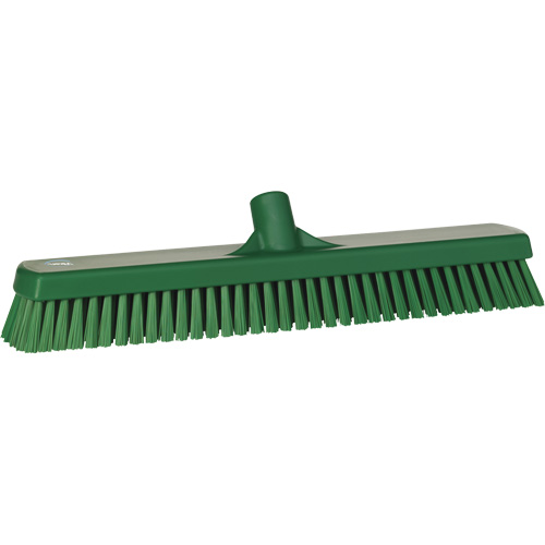 Brosse &agrave; r&eacute;curer pour planchers et murs, Crins Ferme, 19", Polyester, Vert Fastek