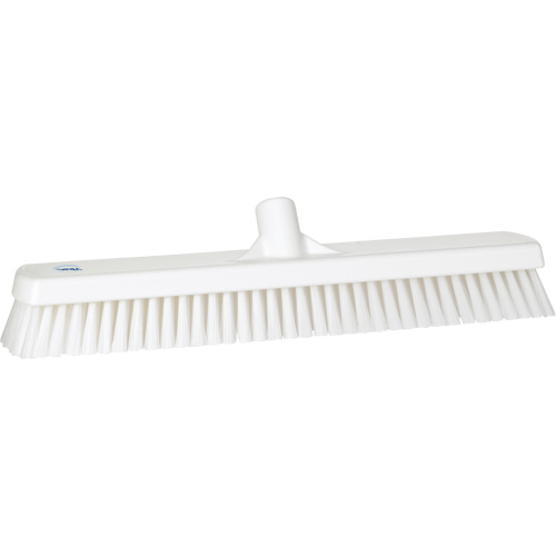 Deck & Wall Scrub Brush, Stiff Bristles, 19", Polyester, White Fastek