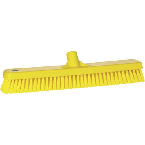 Deck & Wall Scrub Brush, Stiff Bristles, 19", Polyester, Yellow Fastek