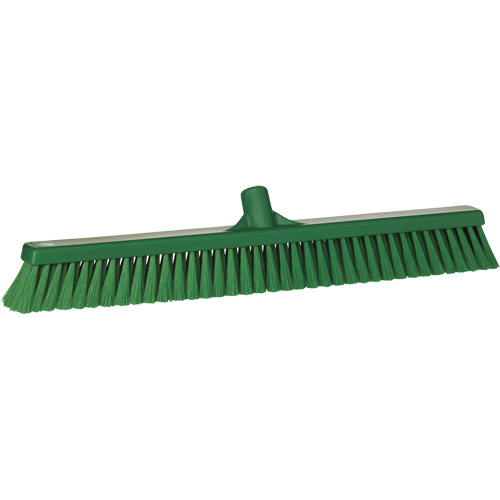 T&ecirc;te de balai-brosse pour petites particules, Crins Fin, 24", Polyester, Vert Fastek