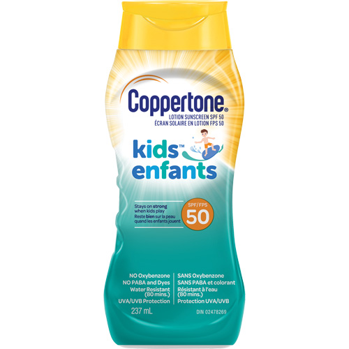 Kids Water Resistant Sunscreen, SPF 50, Lotion Fastek