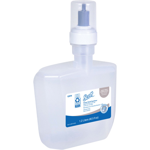 Scott&reg; Essential Alcohol Free Foam Hand Sanitizer, 1200 ml, Cartridge Refill, 0% Alcohol Fastek