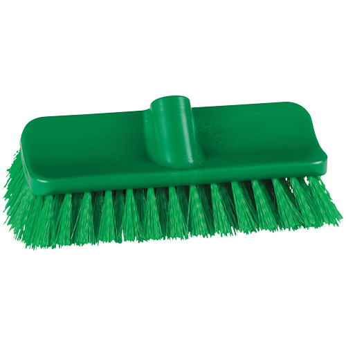 ColorCore High-Low Brush, Stiff Bristles, 10" Long, Green Fastek