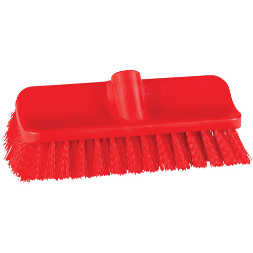 Brosse &agrave; angle double ColorCore pour surfaces hautes et basses, Soies Ferme, Longueur de 10", Rouge Fastek
